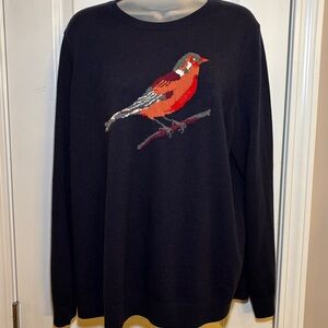 Talbots cardinal navy blue sweater 2X
